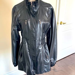 Jacket faux leather